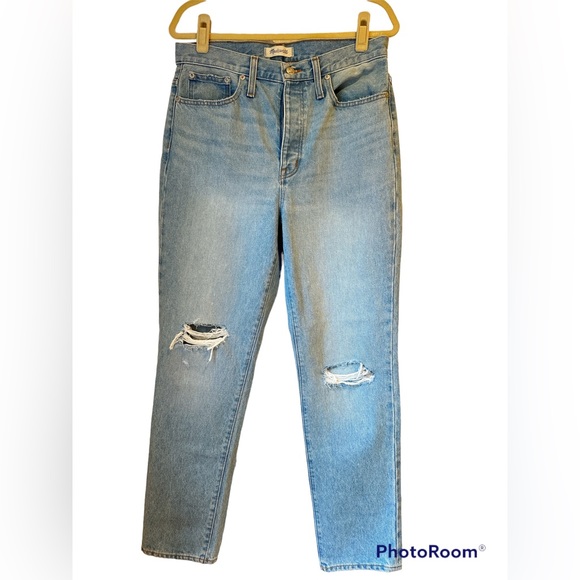 Madewell Classic Straight Full-Length Jeans in Hartsville Wash Sz 29 - Picture 1 of 5